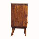 Hamade Open Chest of 2 Drawers, Small - Chestnut Chest of Drawers - Bokel Home