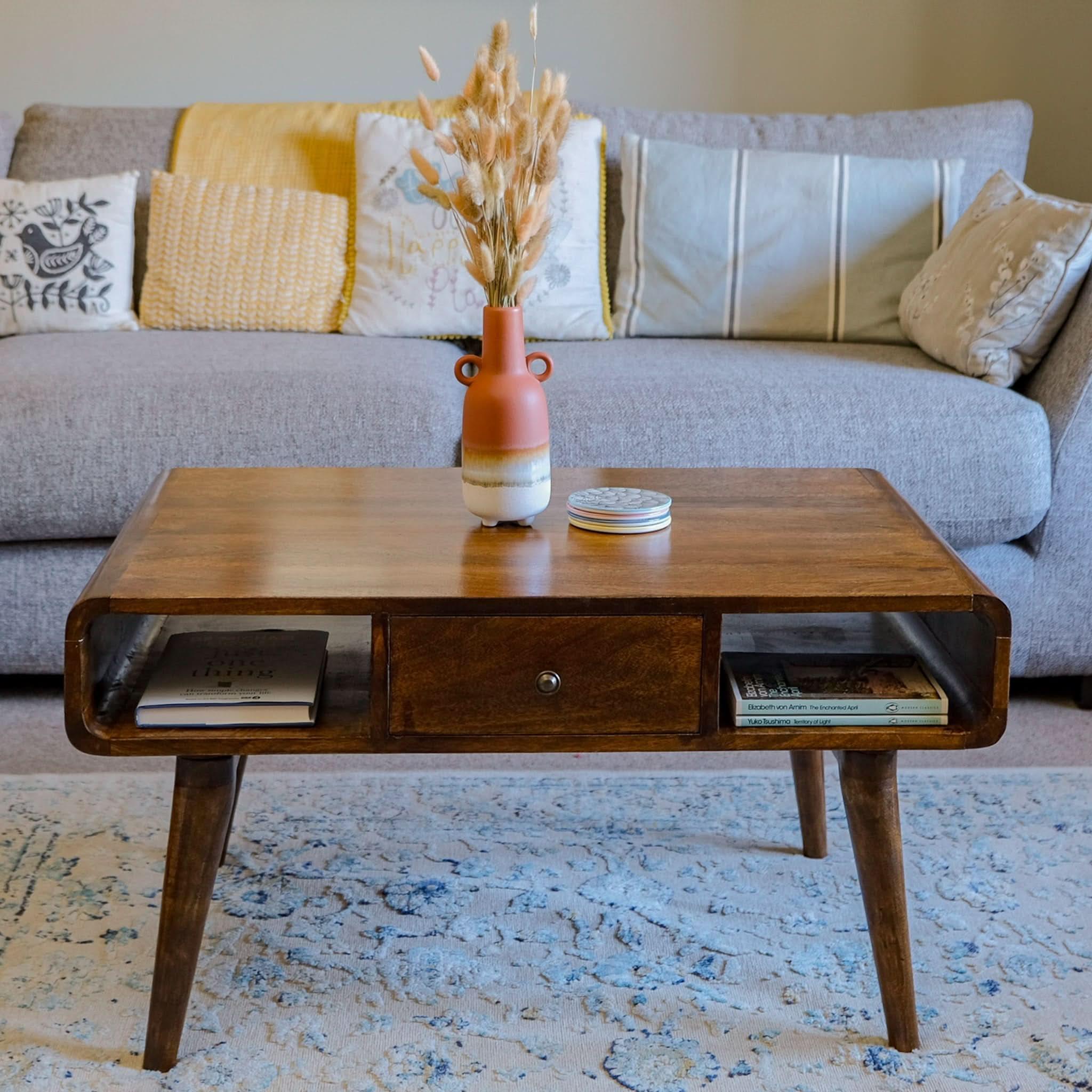 Hamade Open Coffee Table - Chestnut Coffee Tables - Bokel Home
