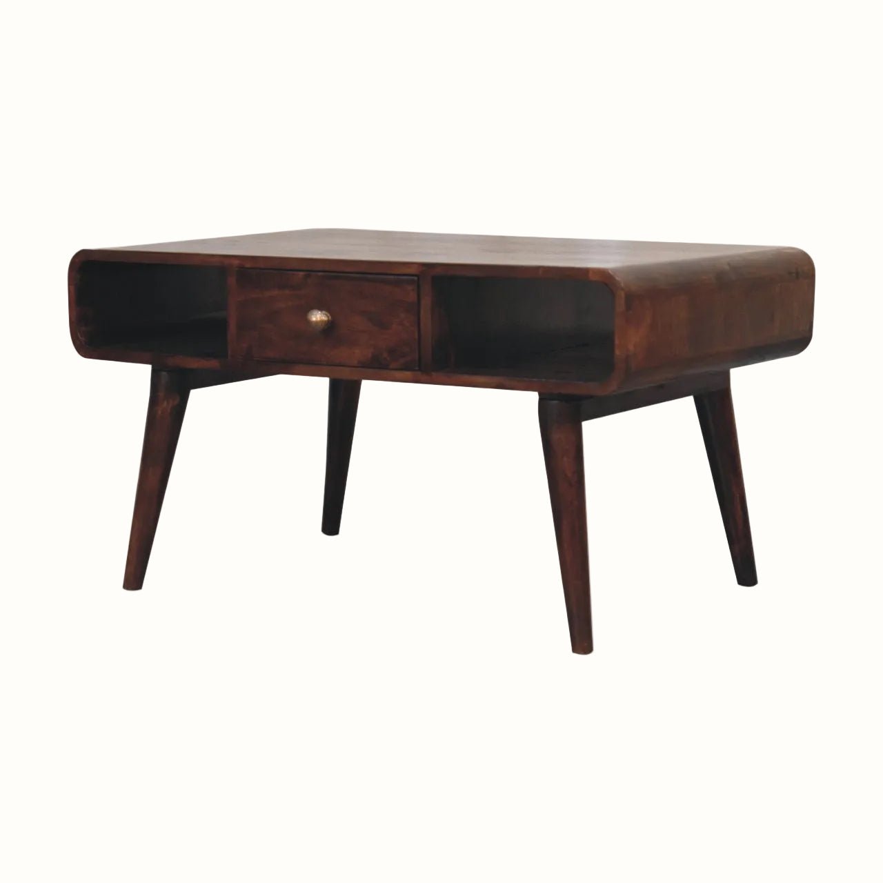 Hamade Open Coffee Table, Medium- California Walnut Coffee Tables - Bokel Home