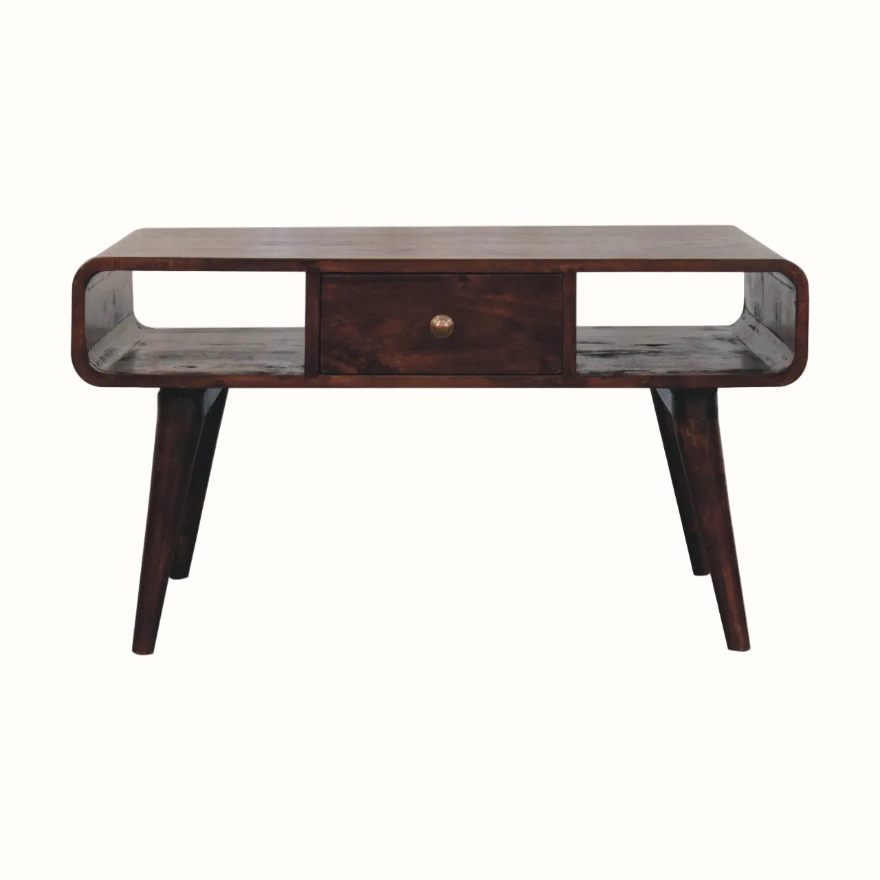 Hamade Open Coffee Table, Medium- California Walnut Coffee Tables - Bokel Home