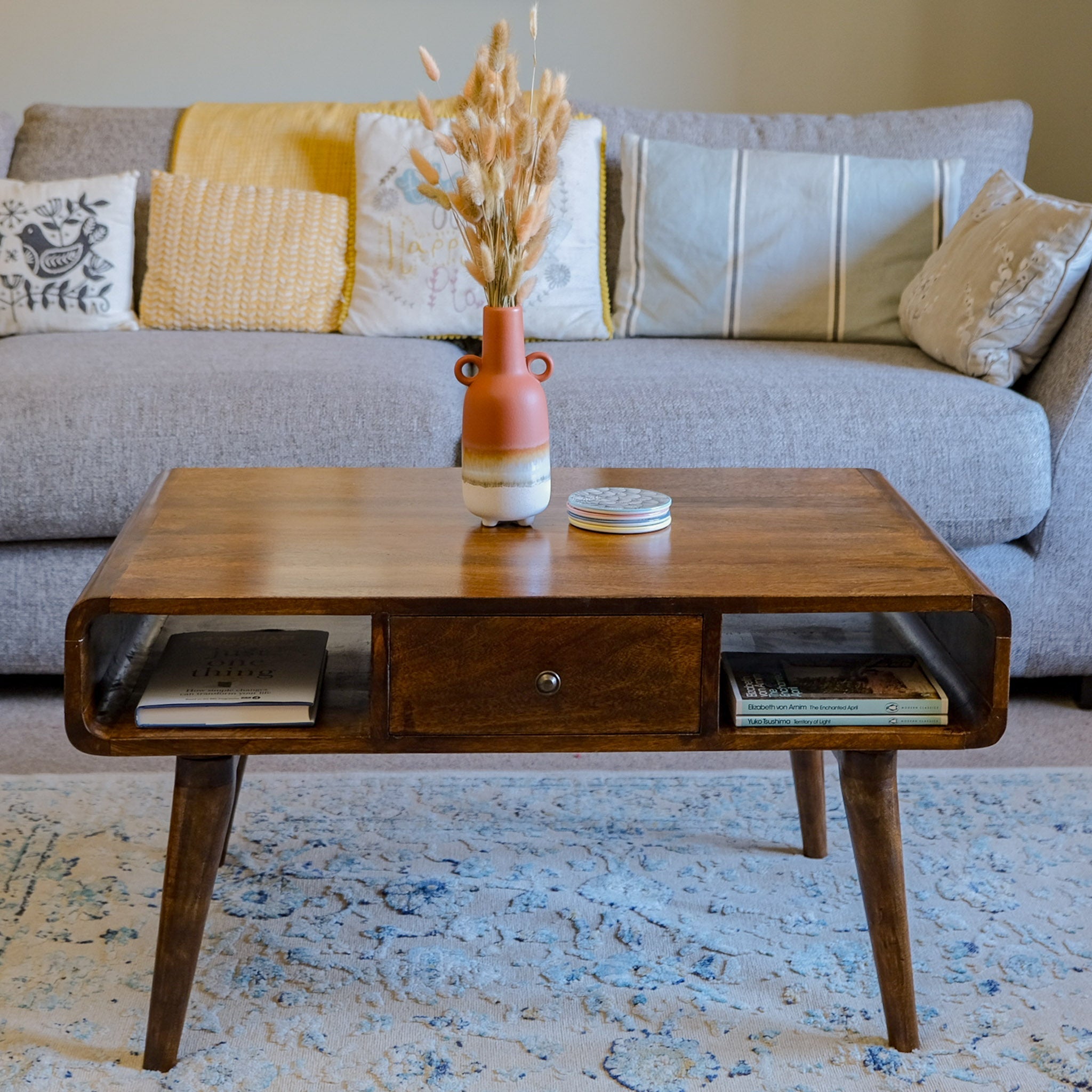 Hamade Open Coffee Table, Medium - Chestnut Coffee Tables - Bokel Home