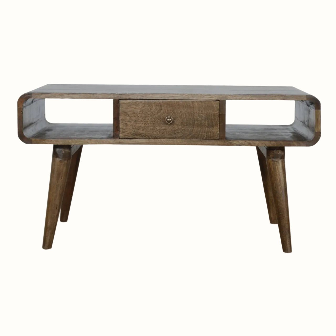 Hamade Open Coffee Table, Medium - Grey Wash Coffee Tables - Bokel Home