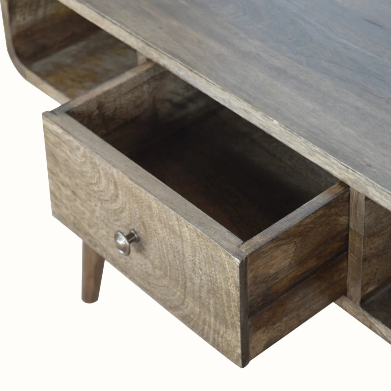 Hamade Open Coffee Table, Medium - Grey Wash Coffee Tables - Bokel Home