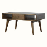 Hamade Open Coffee Table, Medium - Grey Wash Coffee Tables - Bokel Home