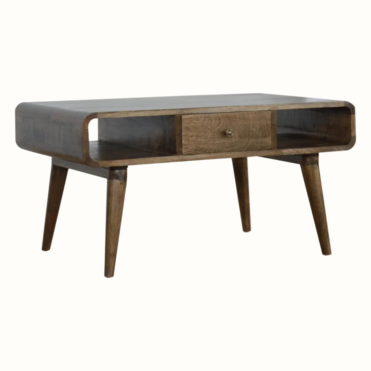 Hamade Open Coffee Table, Medium - Grey Wash Coffee Tables - Bokel Home