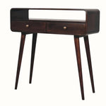 Hamade Open Console Table, Medium - California Walnut Console Tables - Bokel Home