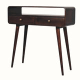 Hamade Open Console Table, Medium - California Walnut Console Tables - Bokel Home
