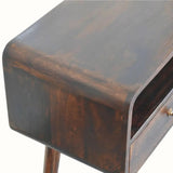 Hamade Open Console Table, Medium - California Walnut Console Tables - Bokel Home