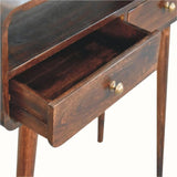 Hamade Open Console Table, Medium - California Walnut Console Tables - Bokel Home