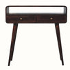 Hamade Open Console Table, Medium - California Walnut Console Tables - Bokel Home