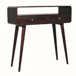 Hamade Open Console Table, Medium - California Walnut Console Tables - Bokel Home