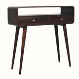 Hamade Open Console Table, Medium - California Walnut Console Tables - Bokel Home