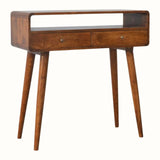 Hamade Open Console Table, Medium - Chestnut Console Tables - Bokel Home