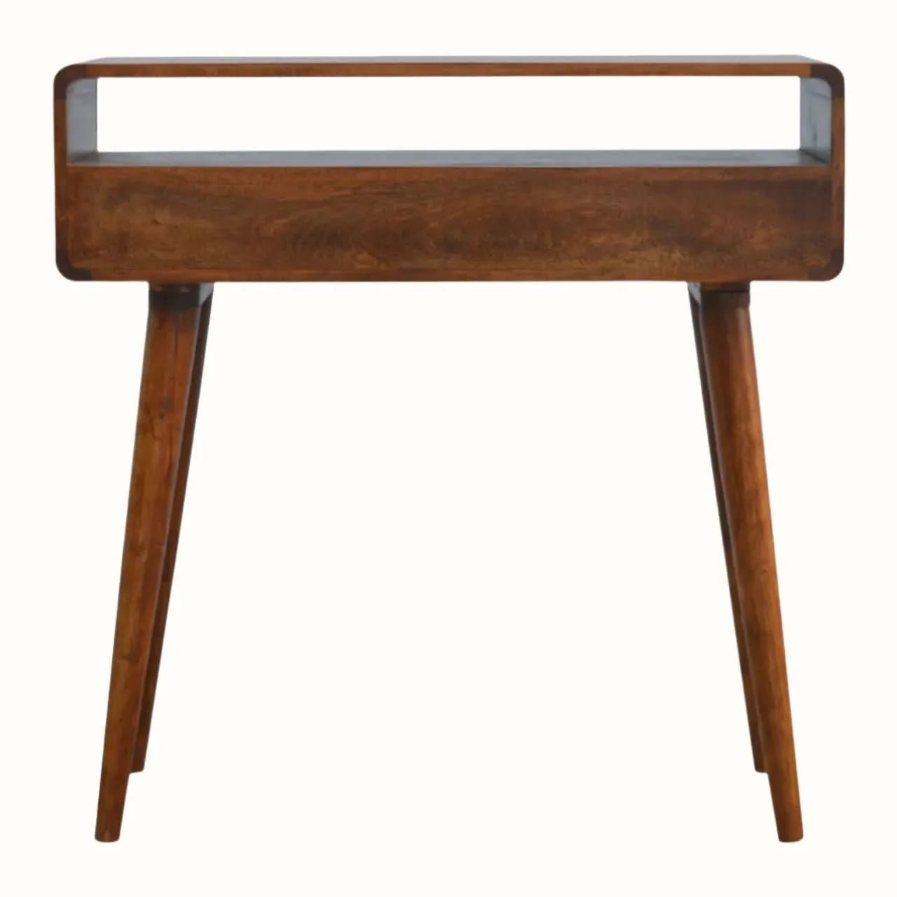 Hamade Open Console Table, Medium - Chestnut Console Tables - Bokel Home
