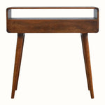Hamade Open Console Table, Medium - Chestnut Console Tables - Bokel Home