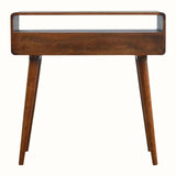 Hamade Open Console Table, Medium - Chestnut Console Tables - Bokel Home