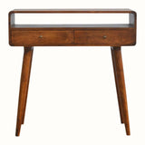 Hamade Open Console Table, Medium - Chestnut Console Tables - Bokel Home