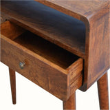 Hamade Open Console Table, Medium - Chestnut Console Tables - Bokel Home