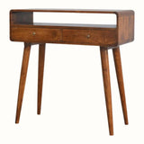 Hamade Open Console Table, Medium - Chestnut Console Tables - Bokel Home