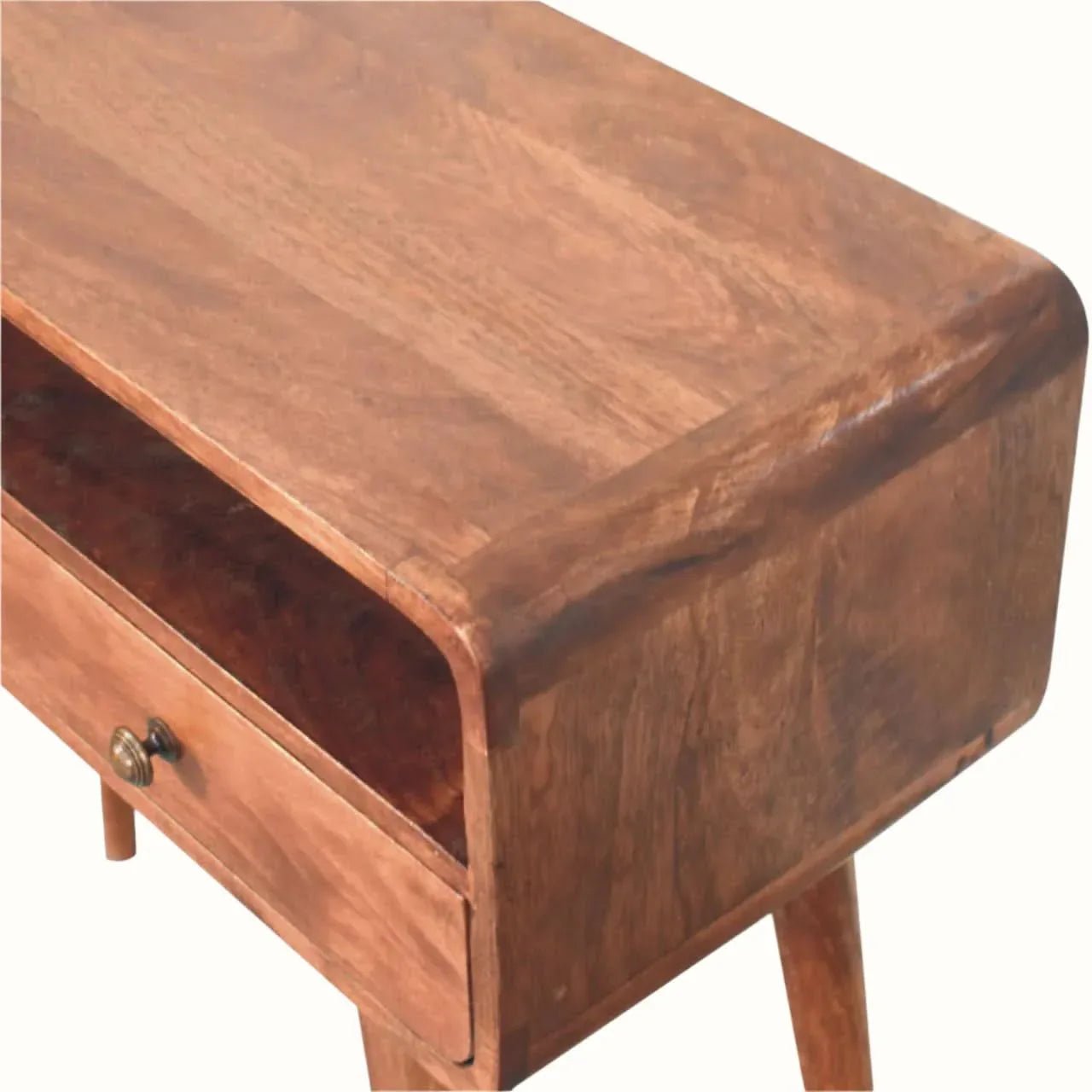 Hamade Open Console Table, Medium - Honey Caramel Console Tables - Bokel Home