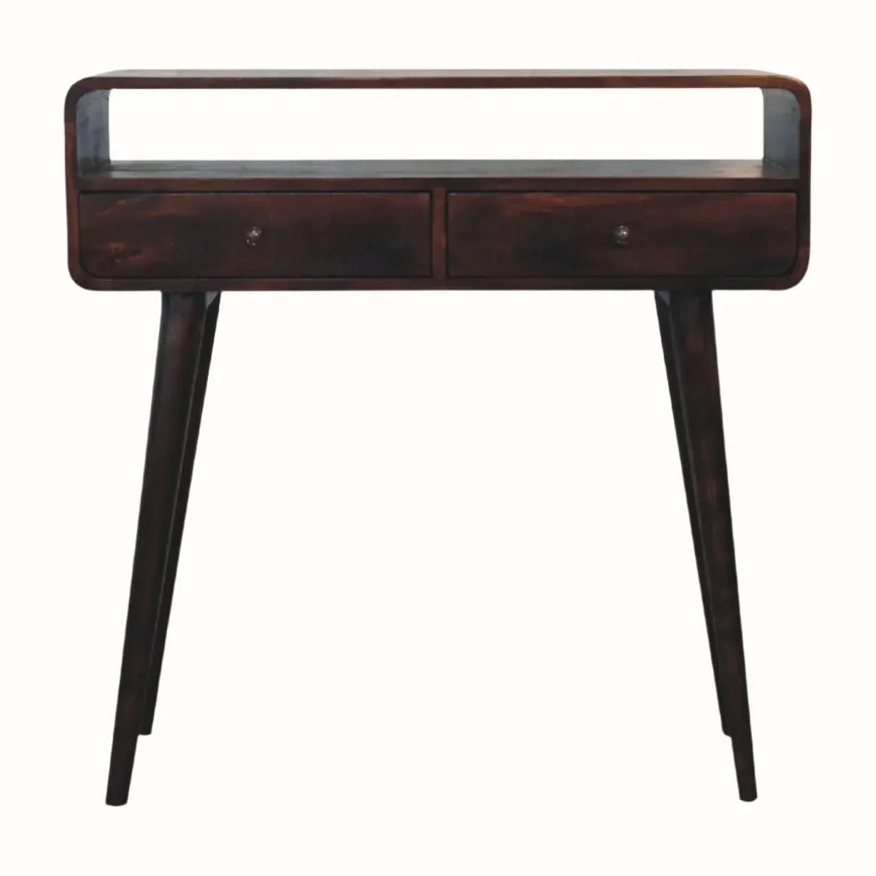 Hamade Open Console Table, Medium - Light Walnut Console Tables - Bokel Home