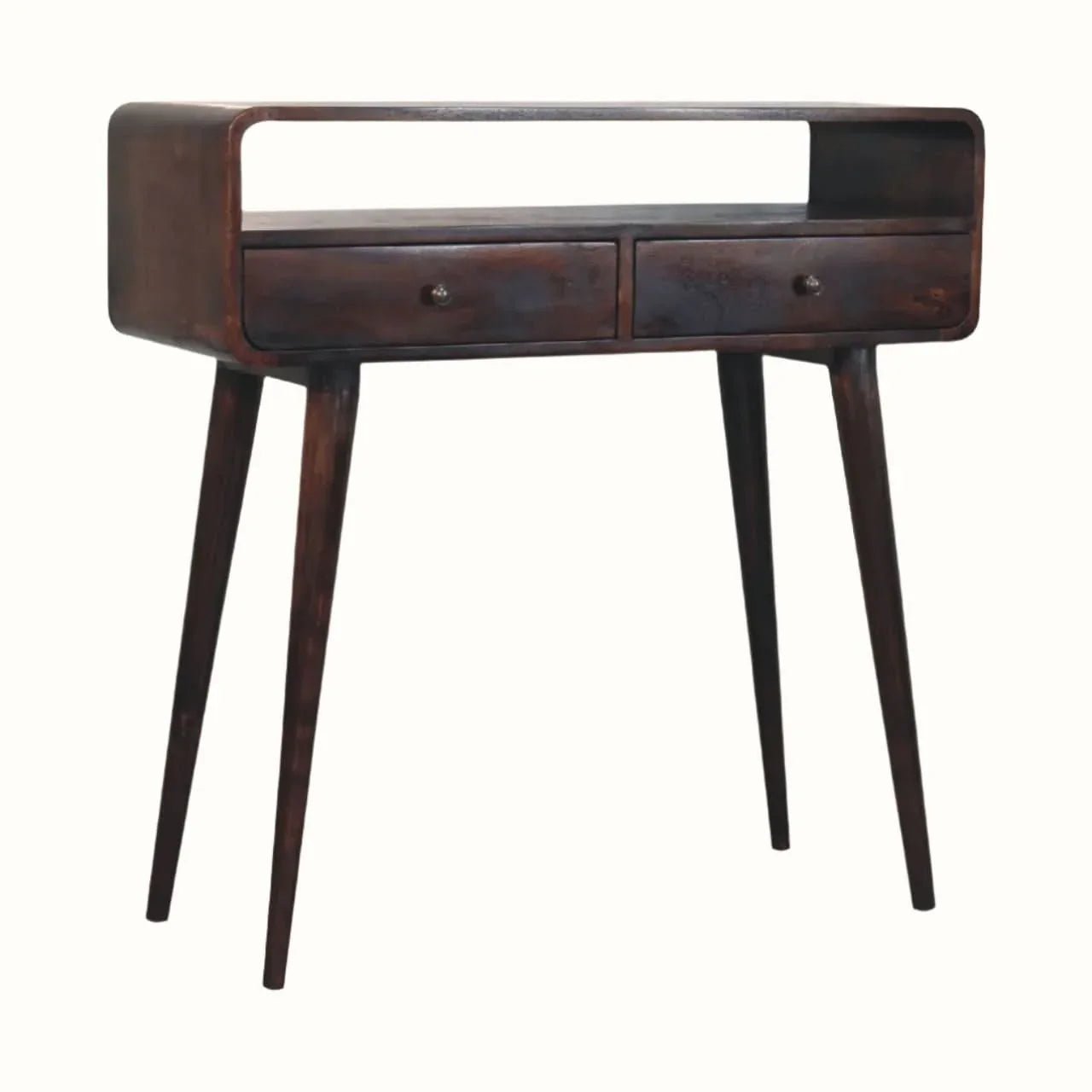 Hamade Open Console Table, Medium - Light Walnut Console Tables - Bokel Home