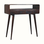 Hamade Open Console Table, Medium - Light Walnut Console Tables - Bokel Home