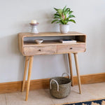 Hamade Open Console Table, Medium - Natural Console Tables - Bokel Home
