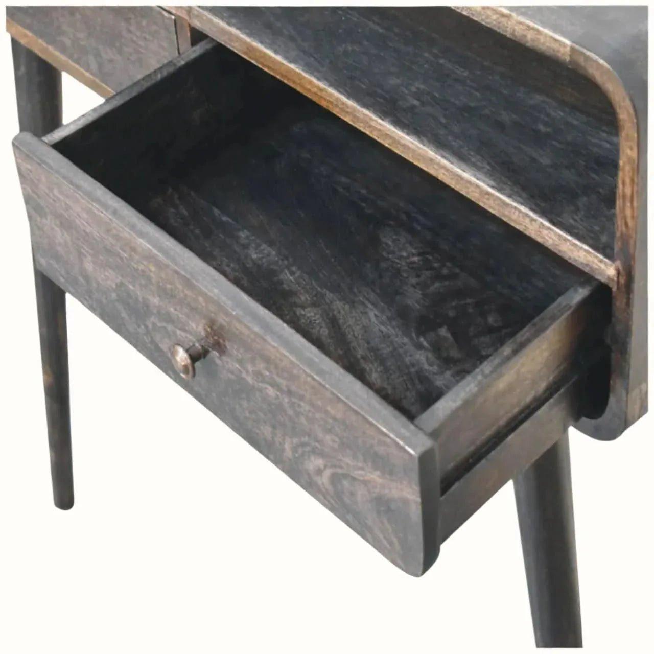 Hamade Open Console Table, Medium - Walnut Console Tables - Bokel Home