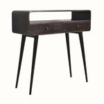 Hamade Open Console Table, Medium - Walnut Console Tables - Bokel Home