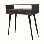 Hamade Open Console Table, Medium - Walnut Console Tables - Bokel Home