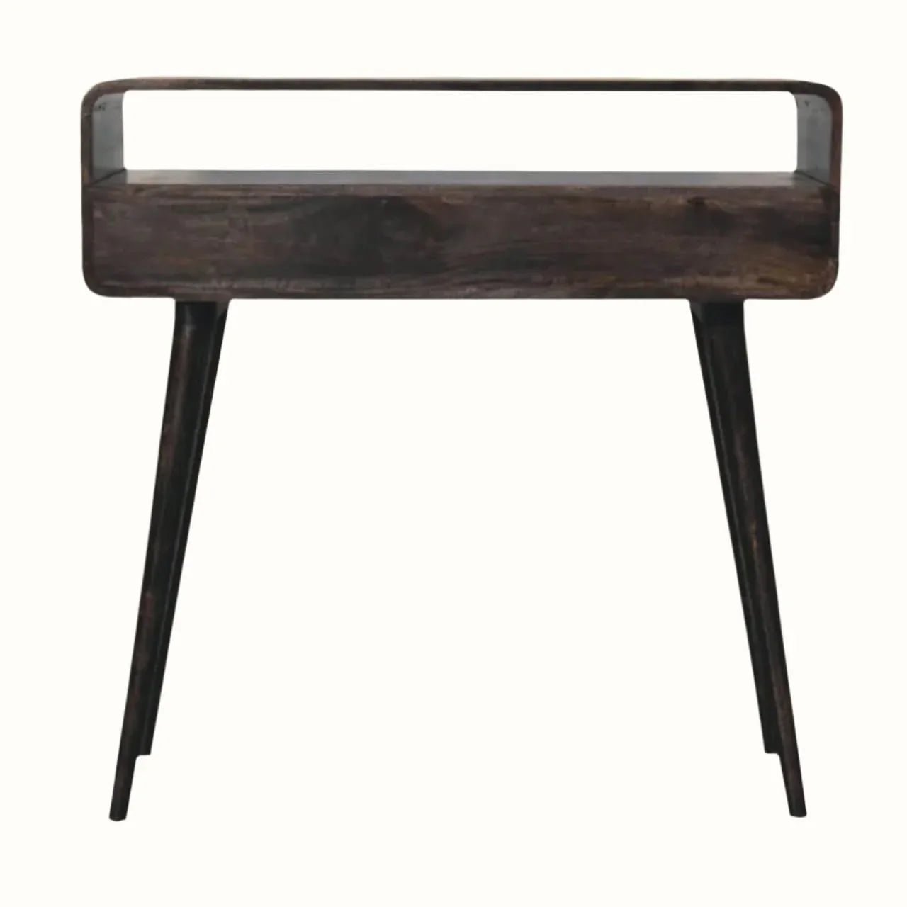 Hamade Open Console Table, Medium - Walnut Console Tables - Bokel Home