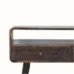 Hamade Open Console Table, Medium - Walnut Console Tables - Bokel Home