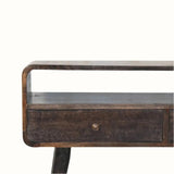 Hamade Open Console Table, Medium - Walnut Console Tables - Bokel Home
