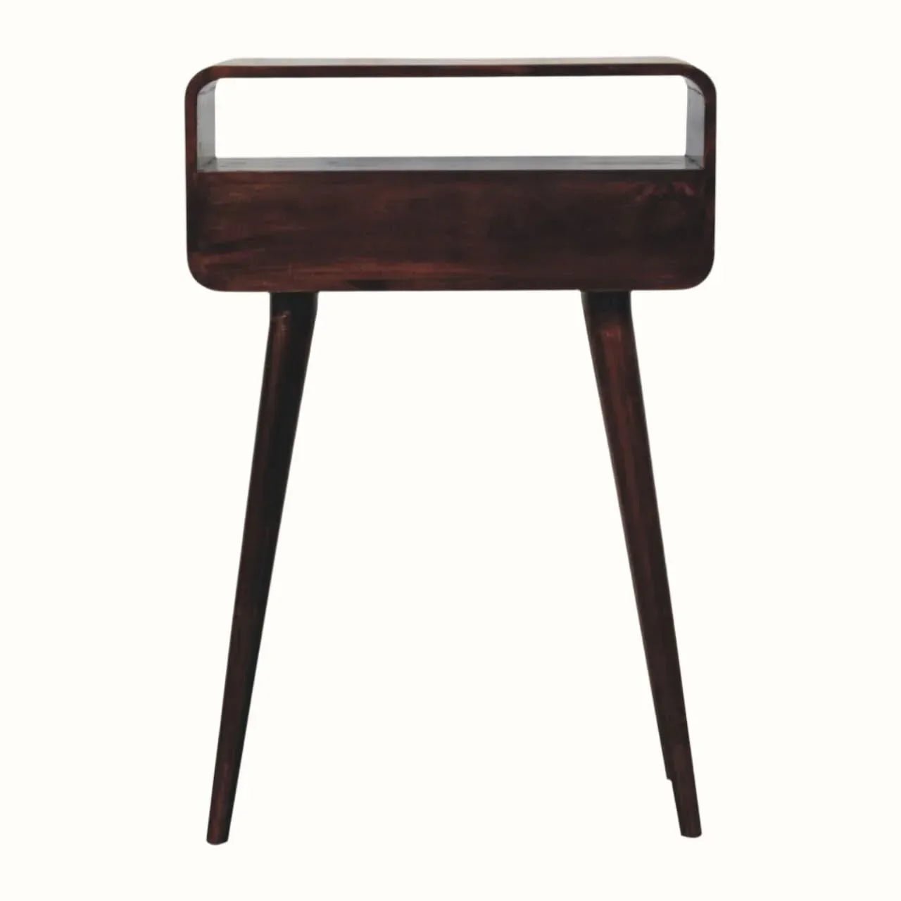 Hamade Open Console Table, Small - California Walnut Console Tables - Bokel Home