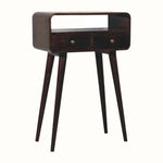 Hamade Open Console Table, Small - California Walnut Console Tables - Bokel Home