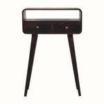 Hamade Open Console Table, Small - California Walnut Console Tables - Bokel Home
