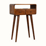 Hamade Open Console Table, Small - Chestnut Console Tables - Bokel Home