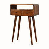 Hamade Open Console Table, Small - Chestnut Console Tables - Bokel Home