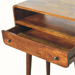 Hamade Open Console Table, Small - Chestnut Console Tables - Bokel Home