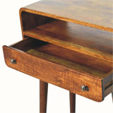 Hamade Open Console Table, Small - Chestnut Console Tables - Bokel Home