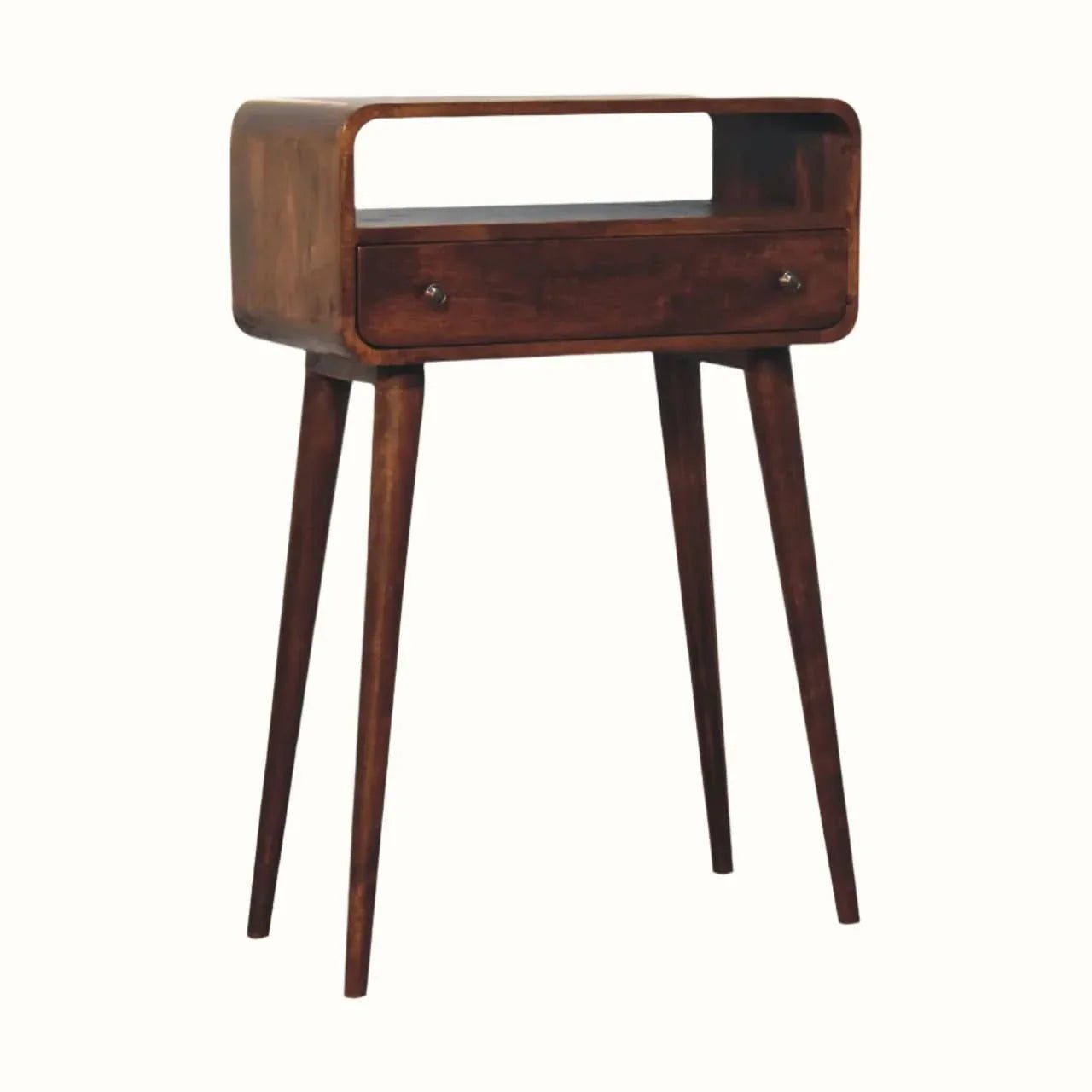 Hamade Open Console Table, Small - Chestnut Console Tables - Bokel Home