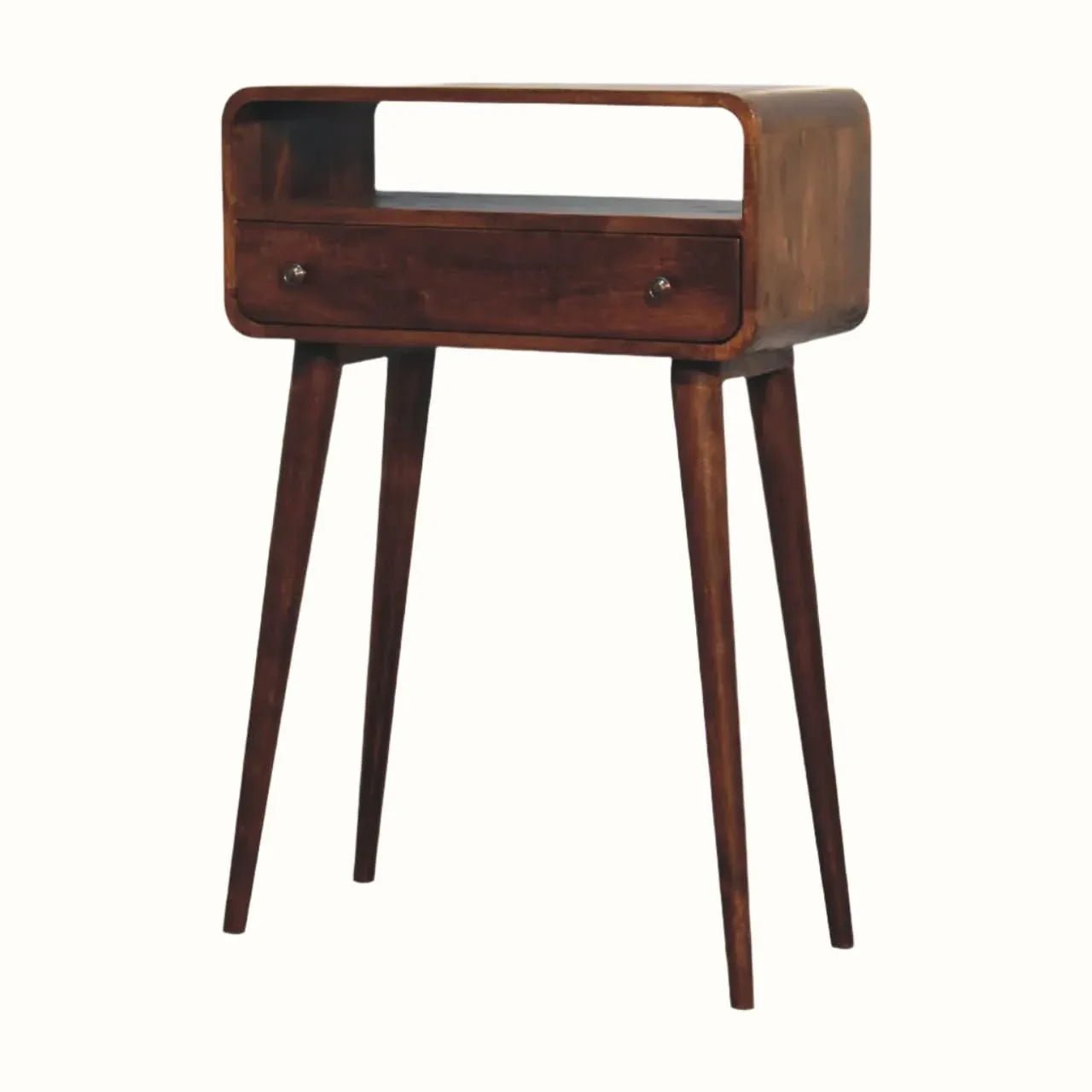 Hamade Open Console Table, Small - Chestnut Console Tables - Bokel Home