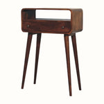 Hamade Open Console Table, Small - Chestnut Console Tables - Bokel Home