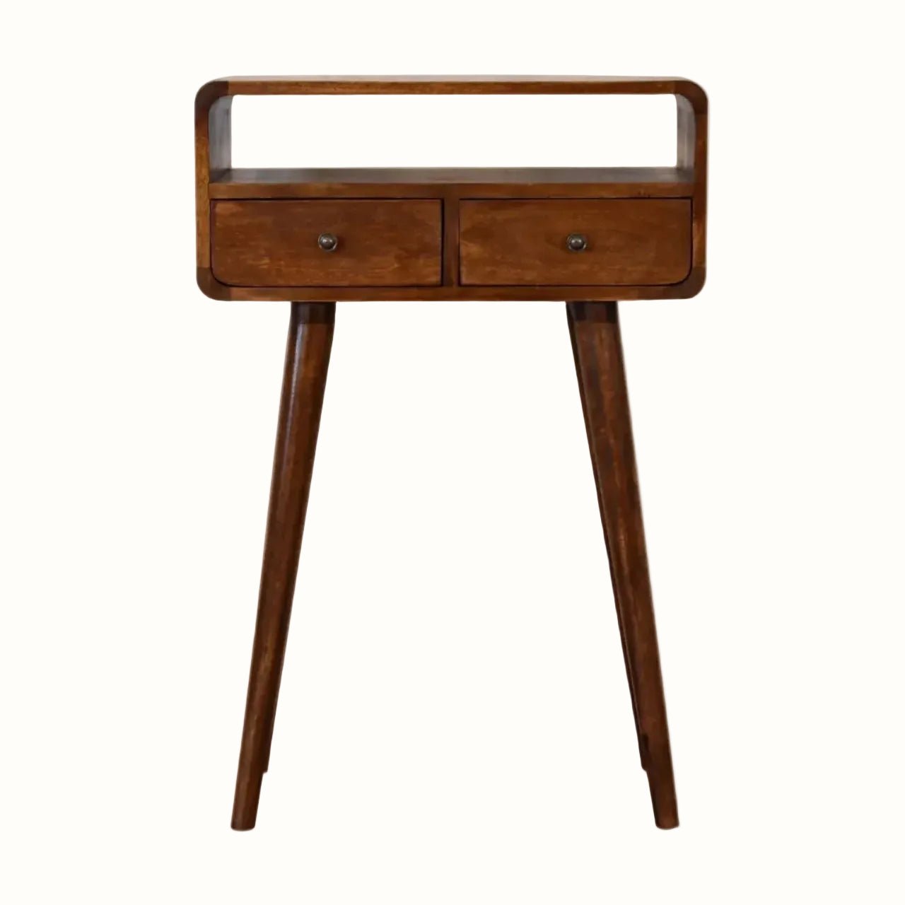 Hamade Open Console Table, Small - Chestnut Console Tables - Bokel Home