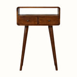 Hamade Open Console Table, Small - Chestnut Console Tables - Bokel Home