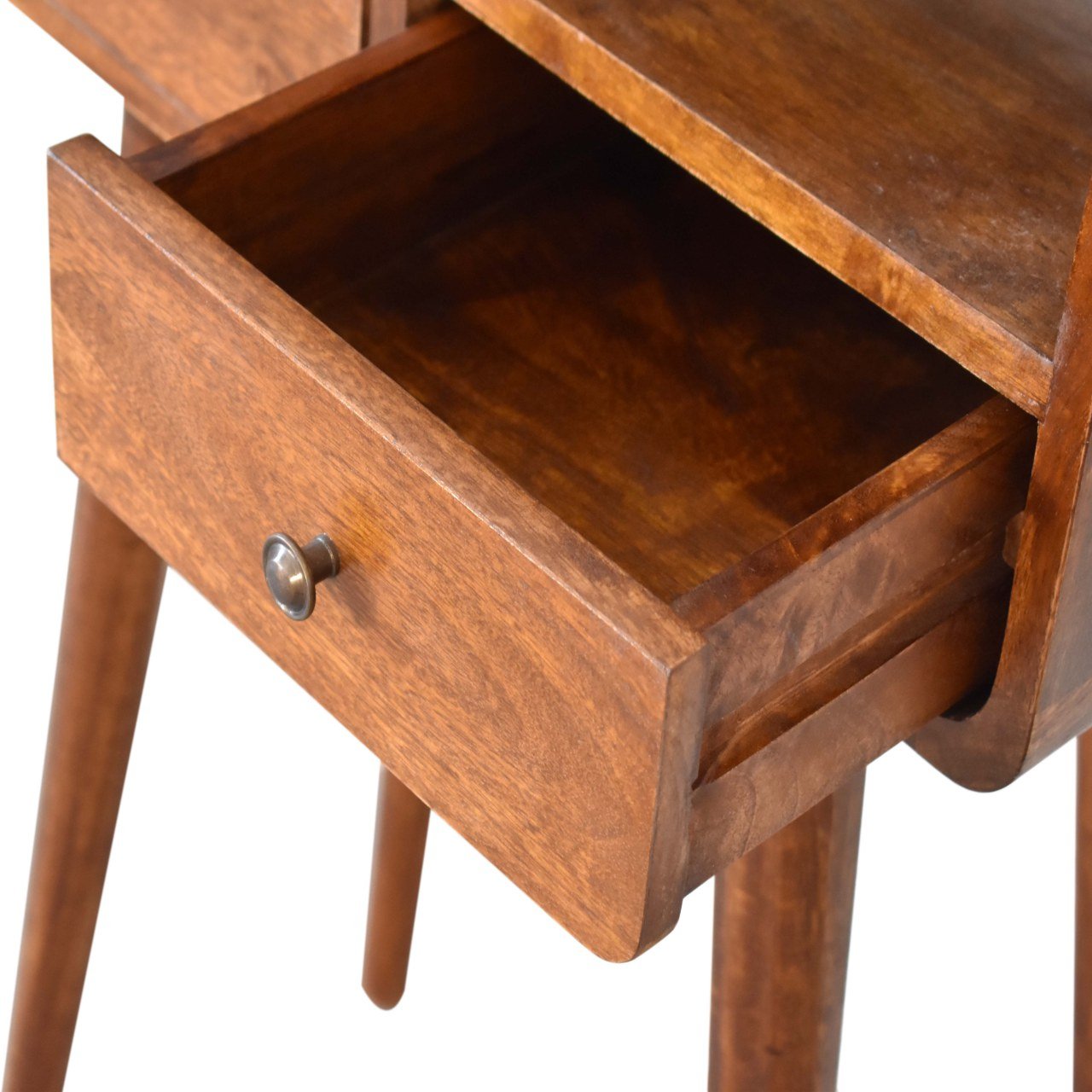 Hamade Open Console Table, Small - Chestnut Console Tables - Bokel Home