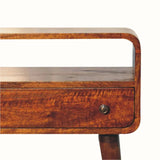 Hamade Open Console Table, Small - Chestnut Console Tables - Bokel Home