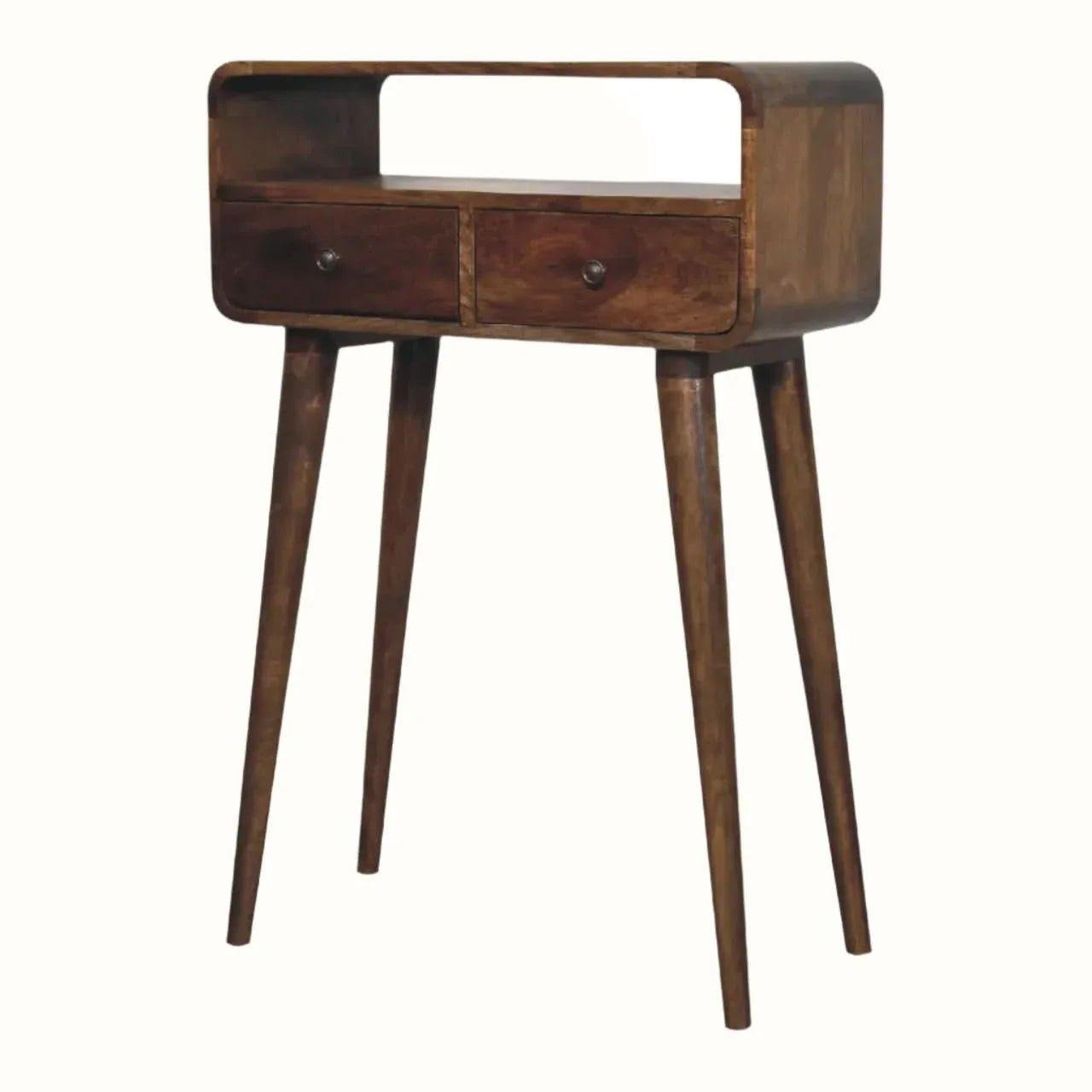 Hamade Open Console Table, Small - Grey Wash Console Tables - Bokel Home