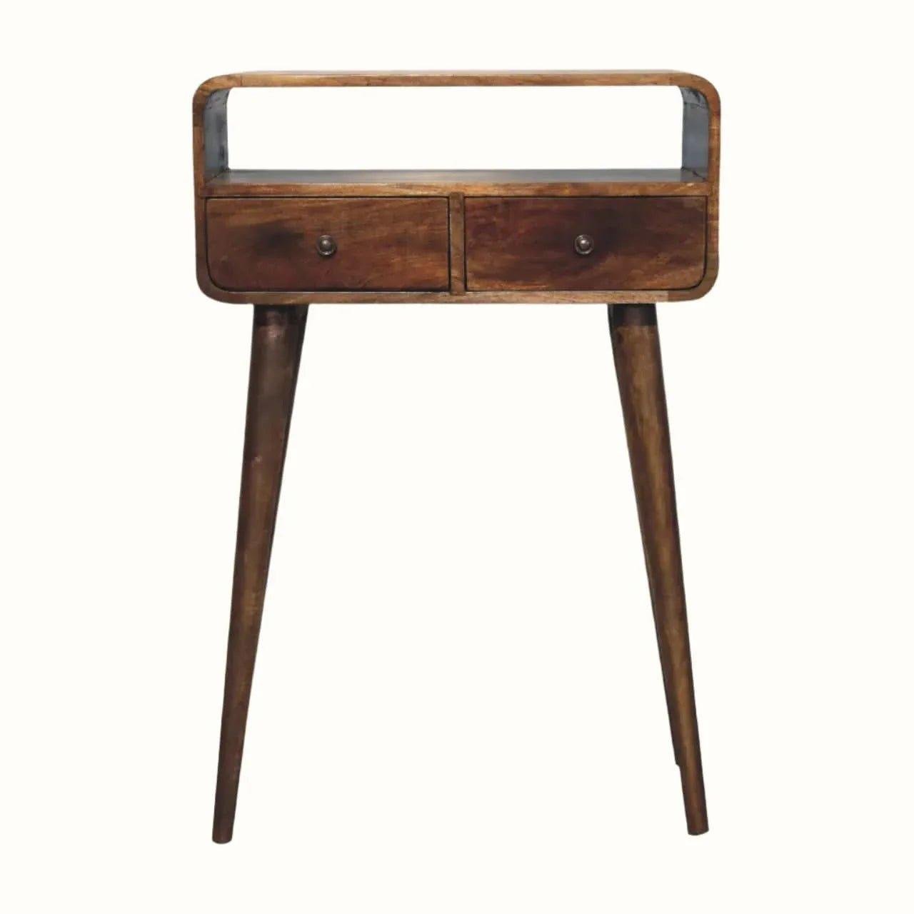 Hamade Open Console Table, Small - Grey Wash Console Tables - Bokel Home